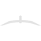 Ekena Millwork Archdale Architectural Grade PVC Gable Bracket, 108"W x 27"H x 2"D x 6"F, 6/12 Pitch GBP108X27X0206ARC00 - alternate 3